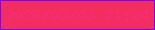 文字の大きさ：5、枠の色：7903fd、背景の色：f22e60、文字の色：f42d78 無料ブログパーツのブログ時計