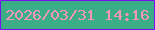 文字の大きさ：4、枠の色：790df5、背景の色：3bae87、文字の色：f795bd 無料ブログパーツのブログ時計