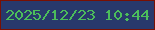 文字の大きさ：5、枠の色：791003、背景の色：28396c、文字の色：4cbd5b 無料ブログパーツのブログ時計