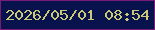 文字の大きさ：2、枠の色：791c78、背景の色：08134d、文字の色：cbc975 無料ブログパーツのブログ時計