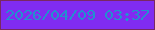 文字の大きさ：2、枠の色：792863、背景の色：802cf1、文字の色：2291ce 無料ブログパーツのブログ時計