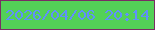 文字の大きさ：2、枠の色：792e64、背景の色：53d157、文字の色：6090fb 無料ブログパーツのブログ時計