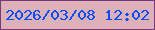 文字の大きさ：3、枠の色：79387c、背景の色：deb0b7、文字の色：004dfd 無料ブログパーツのブログ時計