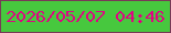 文字の大きさ：3、枠の色：793a57、背景の色：47c83e、文字の色：de0682 無料ブログパーツのブログ時計