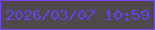 文字の大きさ：2、枠の色：7947ef、背景の色：50494c、文字の色：5c44f8 無料ブログパーツのブログ時計