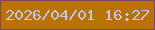 文字の大きさ：4、枠の色：794867、背景の色：ba7205、文字の色：bbc8ef 無料ブログパーツのブログ時計