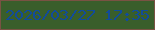 文字の大きさ：3、枠の色：795243、背景の色：395e2b、文字の色：114b9b 無料ブログパーツのブログ時計