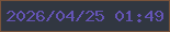 文字の大きさ：4、枠の色：79533b、背景の色：313741、文字の色：6454b5 無料ブログパーツのブログ時計