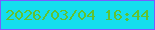 文字の大きさ：5、枠の色：795cfe、背景の色：15deee、文字の色：5fc331 無料ブログパーツのブログ時計