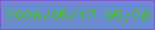 文字の大きさ：3、枠の色：795ec9、背景の色：6a8bd0、文字の色：45c225 無料ブログパーツのブログ時計