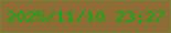 文字の大きさ：2、枠の色：798138、背景の色：8e6c35、文字の色：0cad0c 無料ブログパーツのブログ時計