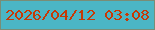 文字の大きさ：2、枠の色：798d76、背景の色：4bb6c5、文字の色：c73905 無料ブログパーツのブログ時計