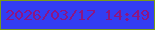 文字の大きさ：4、枠の色：799b17、背景の色：333df3、文字の色：8e1582 無料ブログパーツのブログ時計