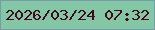 文字の大きさ：2、枠の色：799ba9、背景の色：84c7a7、文字の色：430819 無料ブログパーツのブログ時計