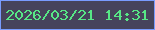 文字の大きさ：5、枠の色：799bfe、背景の色：46435b、文字の色：57e786 無料ブログパーツのブログ時計