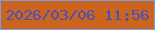 文字の大きさ：2、枠の色：799de3、背景の色：cb651d、文字の色：4b4fb7 無料ブログパーツのブログ時計