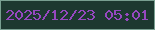 文字の大きさ：3、枠の色：79a091、背景の色：1d3930、文字の色：9648c0 無料ブログパーツのブログ時計