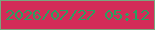 文字の大きさ：2、枠の色：79a77e、背景の色：d32c58、文字の色：2b9f60 無料ブログパーツのブログ時計