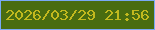 文字の大きさ：3、枠の色：79a9f6、背景の色：496c10、文字の色：c2b91e 無料ブログパーツのブログ時計