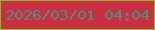 文字の大きさ：3、枠の色：79c227、背景の色：cc2e41、文字の色：49927e 無料ブログパーツのブログ時計