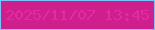 文字の大きさ：4、枠の色：79c3fe、背景の色：cf1f8d、文字の色：e42aa5 無料ブログパーツのブログ時計