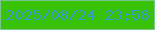 文字の大きさ：3、枠の色：79c58f、背景の色：3ac206、文字の色：31a0c3 無料ブログパーツのブログ時計