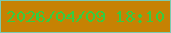 文字の大きさ：3、枠の色：79cbb1、背景の色：c68203、文字の色：36cc3f 無料ブログパーツのブログ時計