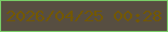 文字の大きさ：5、枠の色：79ce67、背景の色：574e41、文字の色：735801 無料ブログパーツのブログ時計