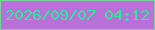 文字の大きさ：2、枠の色：79d1a0、背景の色：b971d8、文字の色：2cea98 無料ブログパーツのブログ時計