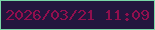 文字の大きさ：1、枠の色：79d7a7、背景の色：23163e、文字の色：910f4e 無料ブログパーツのブログ時計