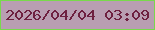 文字の大きさ：5、枠の色：79d94c、背景の色：b99eb2、文字の色：6e2040 無料ブログパーツのブログ時計