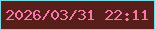 文字の大きさ：5、枠の色：79dae4、背景の色：581e1a、文字の色：f978ab 無料ブログパーツのブログ時計