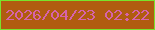 文字の大きさ：5、枠の色：79e32c、背景の色：b05c10、文字の色：d663ab 無料ブログパーツのブログ時計