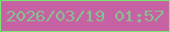 文字の大きさ：2、枠の色：79e475、背景の色：c662a3、文字の色：88bf8e 無料ブログパーツのブログ時計