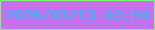 文字の大きさ：1、枠の色：79fa77、背景の色：c470ef、文字の色：17c4f1 無料ブログパーツのブログ時計