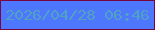 文字の大きさ：2、枠の色：7a063e、背景の色：4e77ff、文字の色：51a2c2 無料ブログパーツのブログ時計