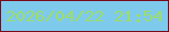 文字の大きさ：3、枠の色：7a0917、背景の色：7dcaed、文字の色：9edc68 無料ブログパーツのブログ時計