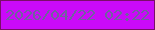 文字の大きさ：2、枠の色：7a0d68、背景の色：ca0af8、文字の色：70629e 無料ブログパーツのブログ時計