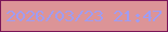 文字の大きさ：2、枠の色：7a1558、背景の色：dc9497、文字の色：9f9cf3 無料ブログパーツのブログ時計