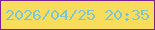 文字の大きさ：2、枠の色：7a2290、背景の色：f8dc5c、文字の色：7bc7d8 無料ブログパーツのブログ時計