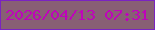 文字の大きさ：1、枠の色：7a23c1、背景の色：885f74、文字の色：bf04ba 無料ブログパーツのブログ時計