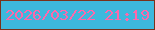 文字の大きさ：3、枠の色：7a311b、背景の色：3db8dd、文字の色：fd68ab 無料ブログパーツのブログ時計