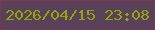 文字の大きさ：2、枠の色：7a394f、背景の色：584159、文字の色：92a509 無料ブログパーツのブログ時計