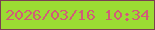 文字の大きさ：5、枠の色：7a4052、背景の色：9bdc33、文字の色：d15c78 無料ブログパーツのブログ時計