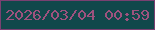 文字の大きさ：2、枠の色：7a4071、背景の色：11484b、文字の色：9e527e 無料ブログパーツのブログ時計