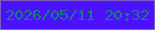 文字の大きさ：1、枠の色：7a5ec1、背景の色：4b11fd、文字の色：157f74 無料ブログパーツのブログ時計