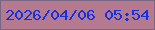文字の大きさ：1、枠の色：7a6582、背景の色：b57990、文字の色：1230e4 無料ブログパーツのブログ時計