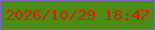 文字の大きさ：4、枠の色：7a66c3、背景の色：4c8c12、文字の色：d4201e 無料ブログパーツのブログ時計