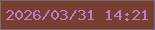 文字の大きさ：4、枠の色：7a6a76、背景の色：783e2f、文字の色：bb7dce 無料ブログパーツのブログ時計