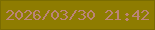 文字の大きさ：4、枠の色：7a6c02、背景の色：8e7c01、文字の色：ba8477 無料ブログパーツのブログ時計